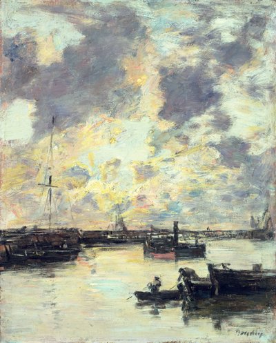 Der Hafen, ca. 1895 von Eugene Louis Boudin